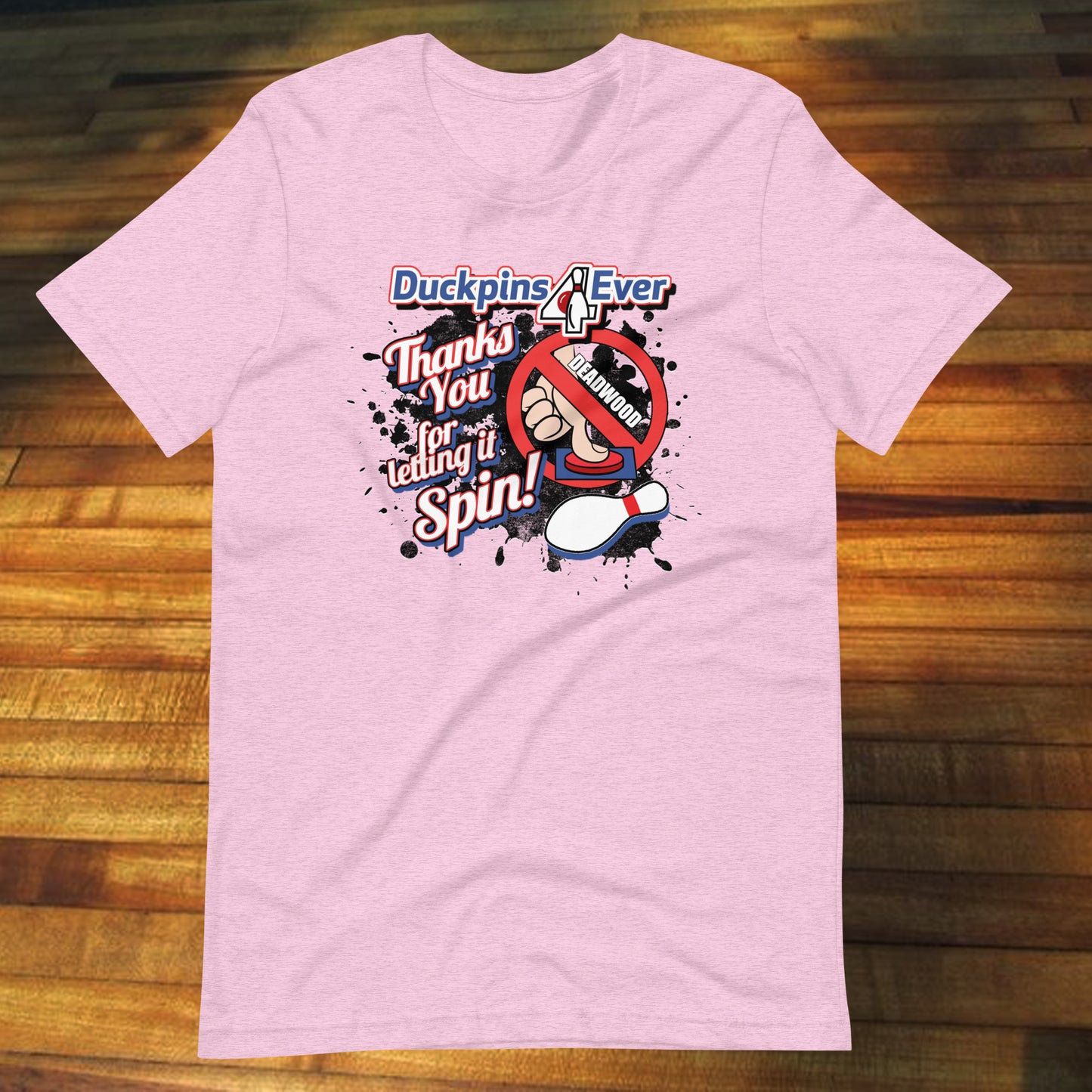 Duckpin Let it Spin Duckpin4Ever Unisex Cotton Tee