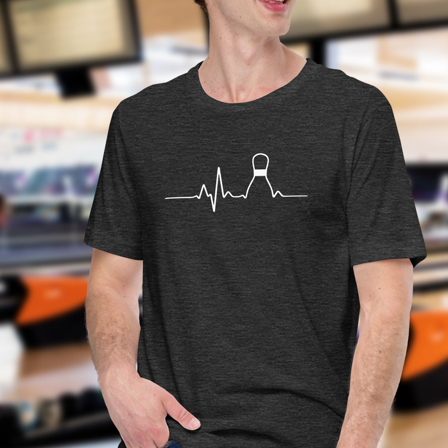 Duckpin Heartbeat Unisex Cotton Tee