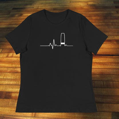 Women's Candlepin Heartbeat Relaxed Tee